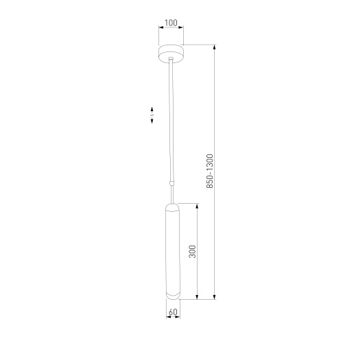  Eurosvet 50255/1/ подвесной светильник/ черный жемчуг