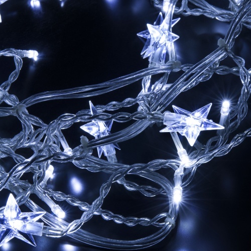 Гирлянда бытовая электрическая бахрома Eurosvet 100-002 белый