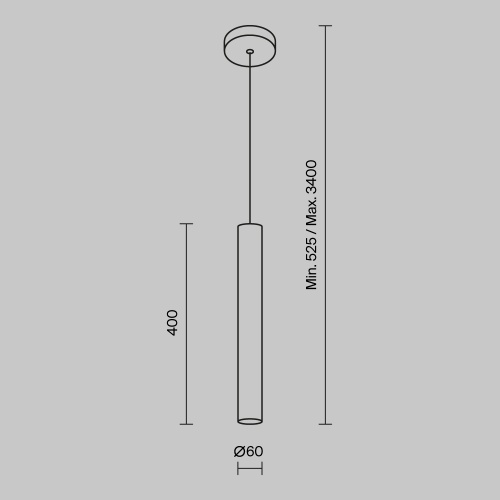 Подвесной светильник Maytoni MOD161PL-01W1
