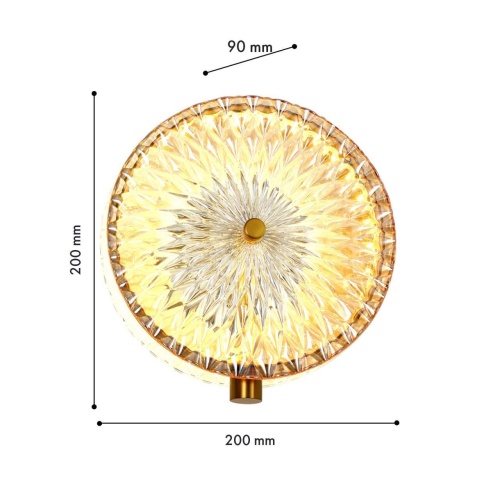 Бра Favourite 4488-2W, настенный светильник, D90xW200xH200, LEDx8W, 550LM, 4000K, included