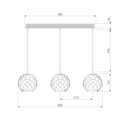 Подвесной светильник Bogate's 304/3