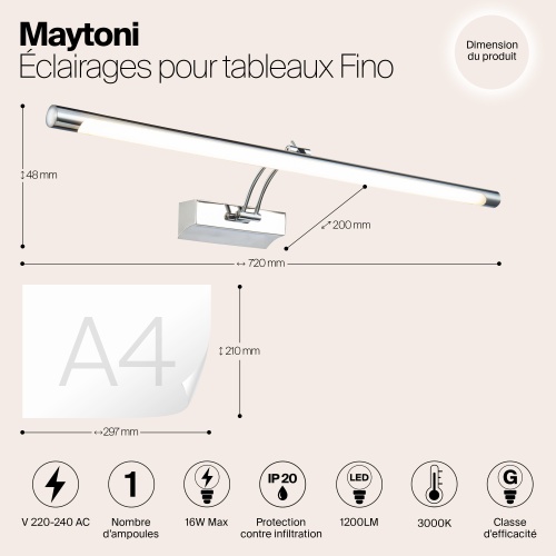 Подсветка Maytoni MIR003WL-L16CH