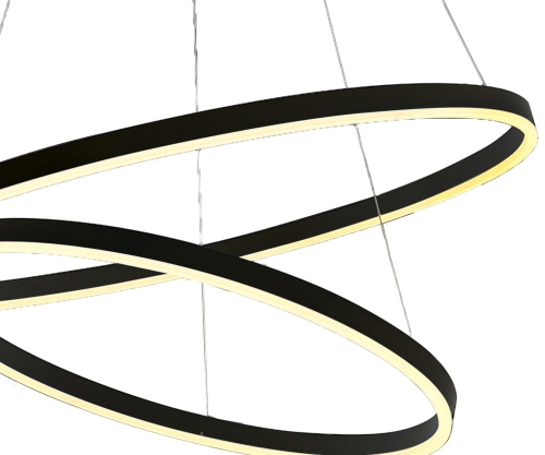 Люстра Kink Light димм. Тор черный d80+60 08220,19A(4000K)