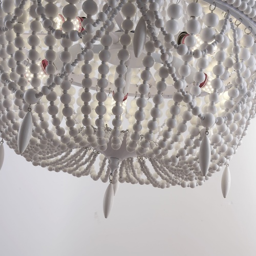 Люстра Rh Anselme White Wood Large Chandelier от Imperiumloft 84548-22
