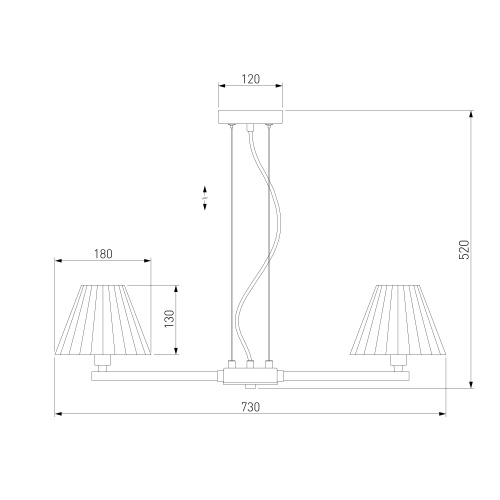 Подвесной светильник Eurosvet 60136/6 хром/графит
