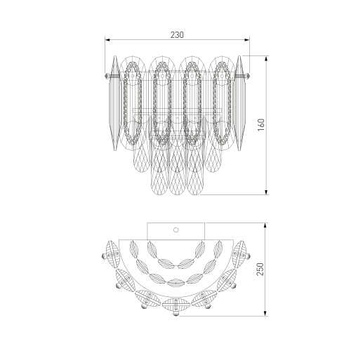 Настенный светильник Bogate's 422/1