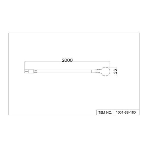 Проводной коннектор unica Favourite 1001-SB-180, сетевой шнур, L2000xW36, IP20