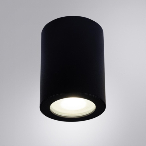 Накладной светильник Arte lamp A1468PL-1BK Светильник потолочный накладной TINO для MR16 Ø65x88мм черный IP44