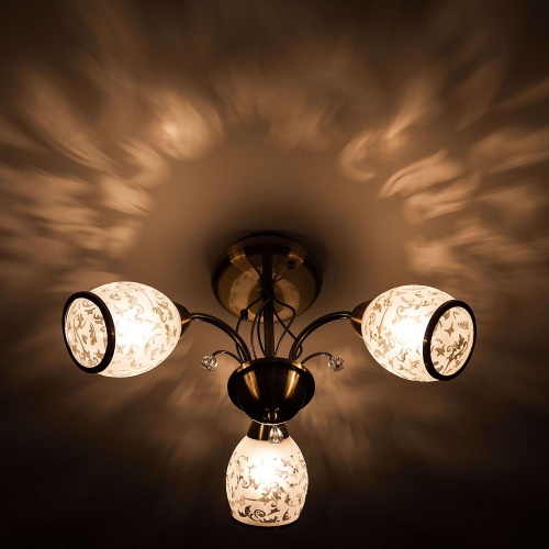 Потолочный светильник Eurosvet 30026/3 античная бронза