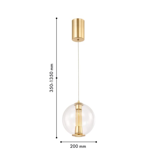Подвес Favourite 4551-2P, подвес, D200xH350/1350, LEDx7W, 255LM, 4000K, included