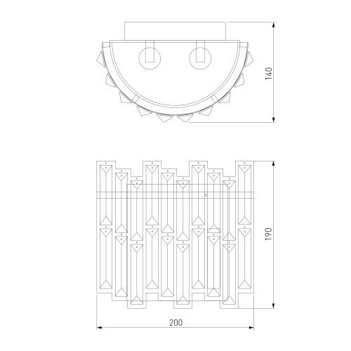 Настенный светильник Bogate's 339/2 Strotskis