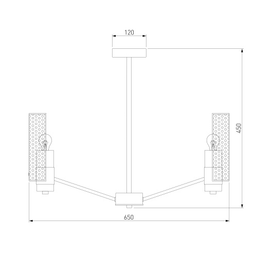 Потолочный светильник Eurosvet 70139/6 латунь