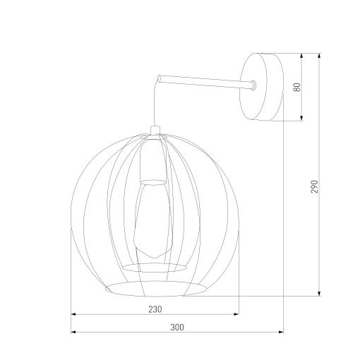 Настенный светильник TK Lighting 6596 Jaula