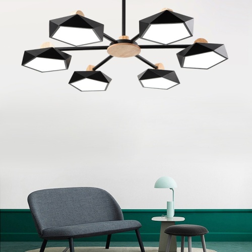 Подвесная Люстра Geometric Ch 6 Черная от Imperiumloft 140731-26