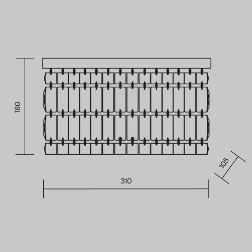Настенный светильник (бра) Maytoni DIA005WL-02G