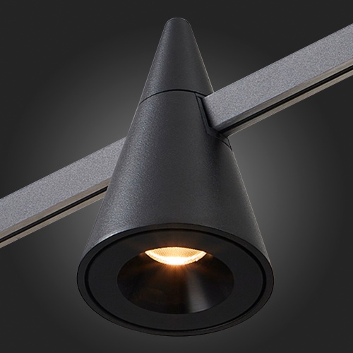 ST813.406.05 Магнитный трековый светильник FARM Черный LED 1*5W 3000K 325Lm Ra90 60 IP20 D70xH115 24 FARM