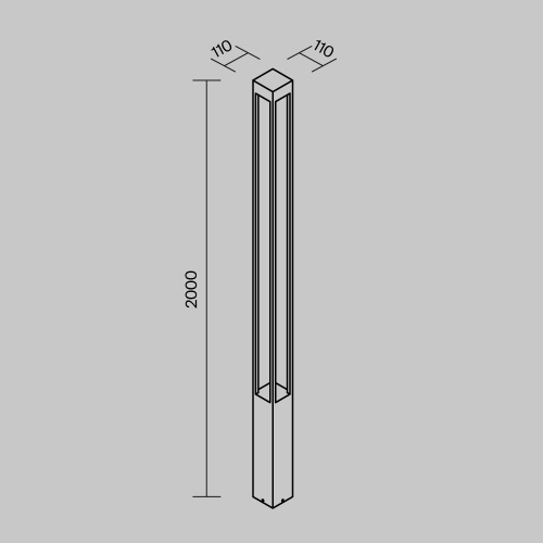 Садово-парковый светильник Outdoor O424FL-L25GF