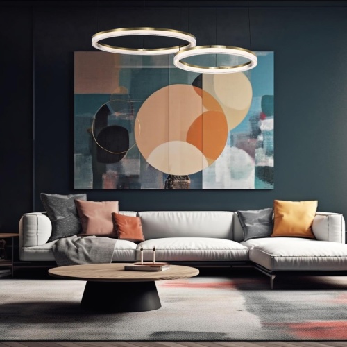 Подвесная люстра Favourite 4399-4P, подвесная люстра, D400xH100/1500, LEDx21W, 1838LM, 4000K, IP20, included