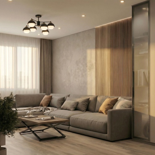 Потолочный светильник Eurosvet 70106/6 черный Smart