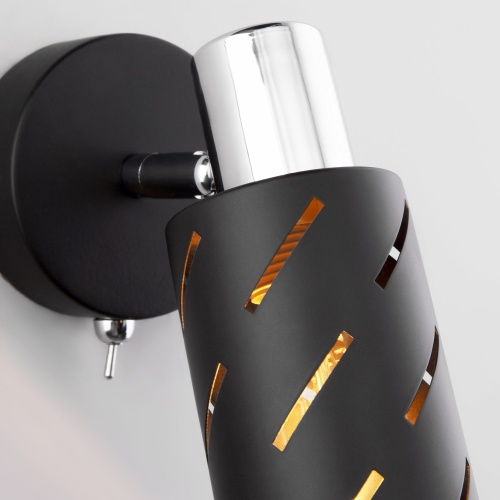 Настенный светильник Eurosvet 20090/1 черный/хром