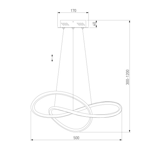 Светильник подвесной Eurosvet 90312/1 черный