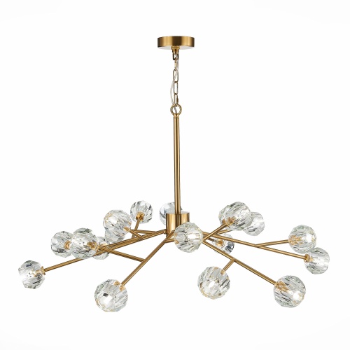 SL1166.303.18 Светильник подвесной ST-Luce Латунь/Прозрачный G9 LED 18*5W РОМАНО