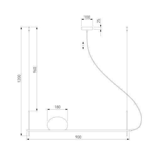 Подвесной светильник Eurosvet 70145/1 латунь