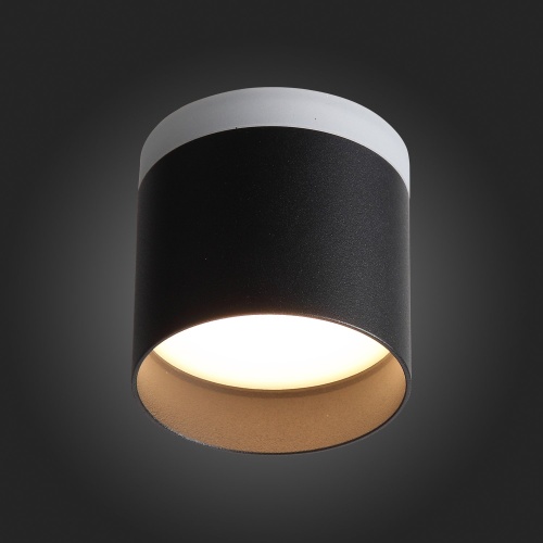 ST102.402.09 Светильник потолочный Черный LED 1*9W 3000K 702Lm Ra&gt;80 120° IP20 D79xH75 170-240V Накладные светильники