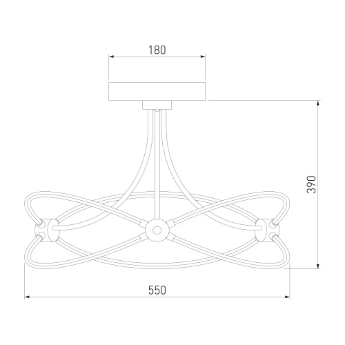 Потолочный светильник Eurosvet 90246/6 хром