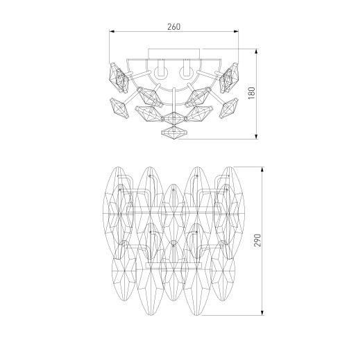  Bogate's 372/2/ настенный светильник/ Strotskis