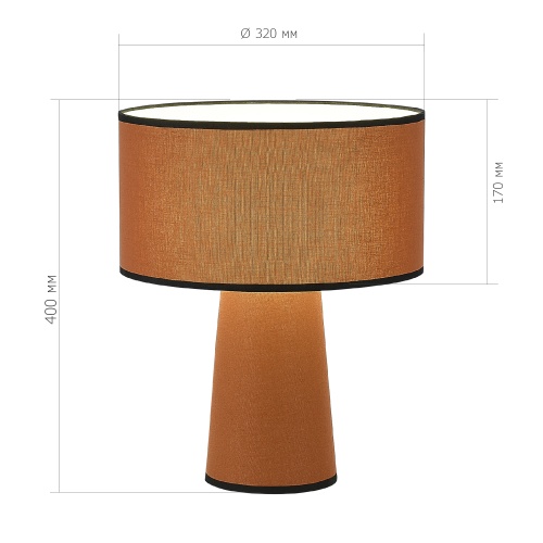 SL1354.604.01 Прикроватная лампа ST-Luce Кирпичный/Кирпичный, Черный E27 1*40W ДЖЕККИ