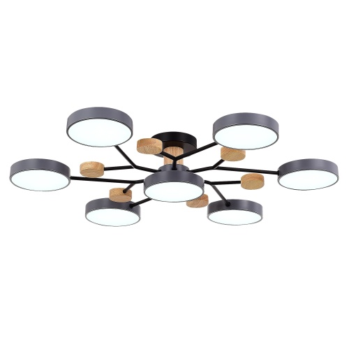 SLE6006-702-07 Светильник потолочный Серый/Серый LED 7*12W 3000K/4500K/6000K ФАЭМА