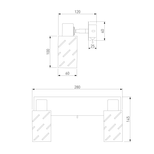 Настенный светильник Eurosvet 20090/2 белый/хром