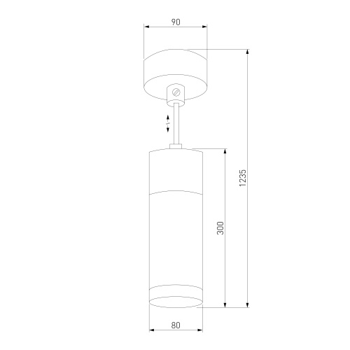 Подвесной светильник хромчерный Eurosvet 50135/1 LED