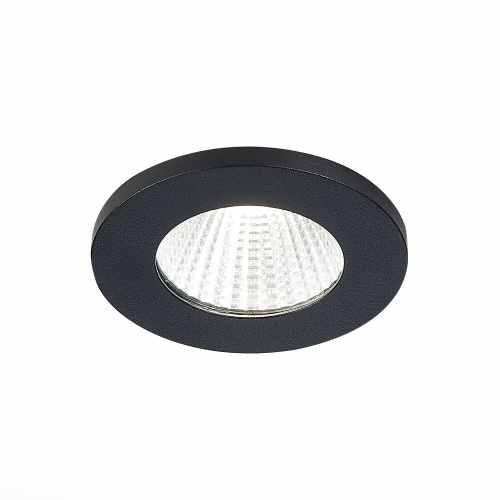 ST704.448.10 Св-к встр. Черный LED 1*10W 4000K 900Lm Ra&gt;90 38° IP20 D80xH60 170-240V Встраиваемые светильники
