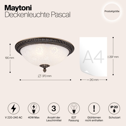 Потолочный светильник Maytoni C908-CL-03-R