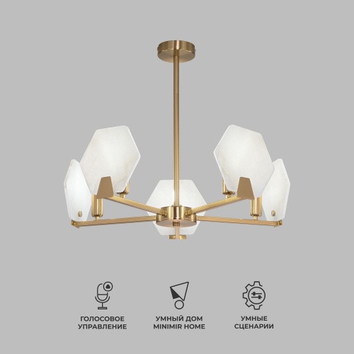  Eurosvet 60158/5/ потолочный светильник/ латунь Smart