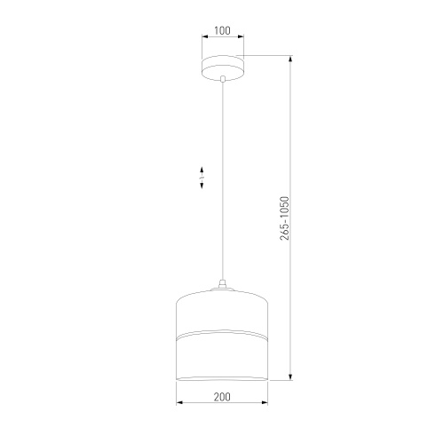 Подвесной светильник TK Lighting 4440 Hilton Silver