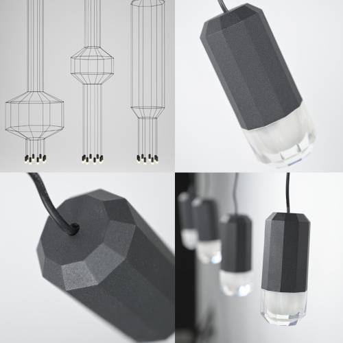 Подвесной Светильник Via Wireflow Polyhedral 2 Lineal Pendant Light от Imperiumloft 152907-22