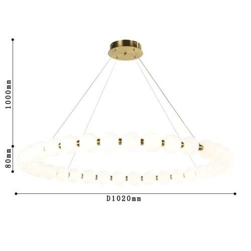 Подвесная люстра Favourite 4014-10P, подвесная люстра, D1020xH80/1080, LEDx72W, 5760LM, 4000K, included