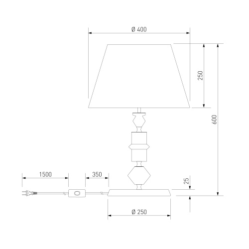 Настольный светильник Eurosvet 108012 латунь