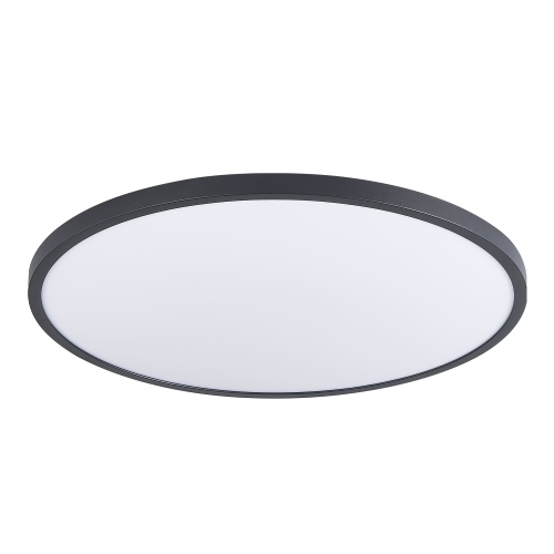 ST601.442.18 Светильник потолочный Черный LED 1*18W 4000K 1 620Lm Ra>90 120° IP20 D225xH25 180-240V Накладные светильники
