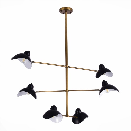 SL1801.303.06 Люстра потолочная ST-Luce Античная бронза/Черный E14 6*60W MINNE