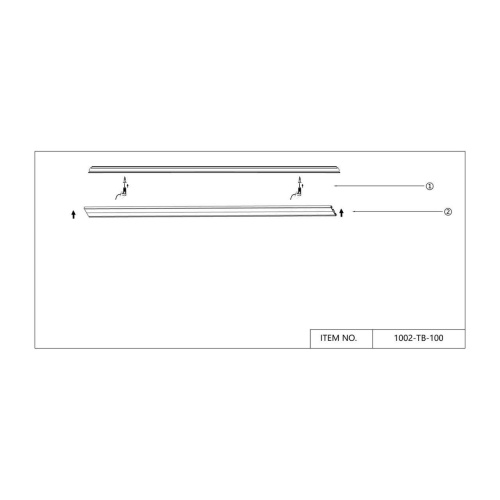 Накладной шинопровод unica Favourite 1002-TB-100, шинопровод, L1000xW30xH5, IP20