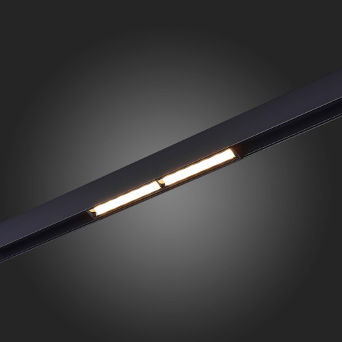 ST804.436.12 Магнитный трековый светильник Черный LED 1*12W 3000K 700Lm Ra&gt;90 120° IP20 L220xW22xH46 SKYLINE 48