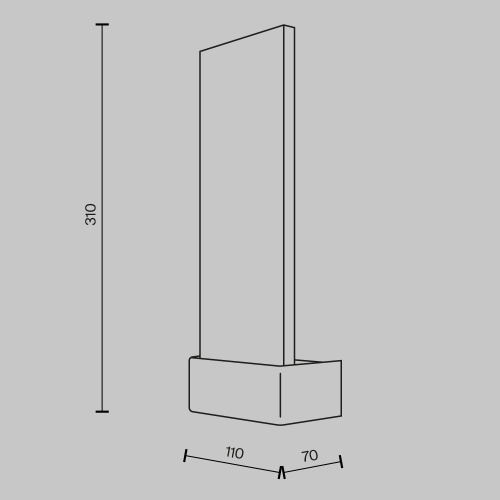 Настенный светильник (бра) Maytoni MOD318WL-L3CH3K