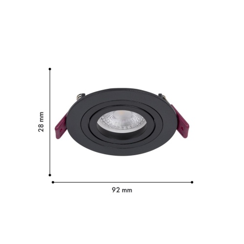 Врезной светильник Favourite 4543-1C, врезной светильник, D92xH28, cutout:D80, 1xGU10x35W, IP20, excluded