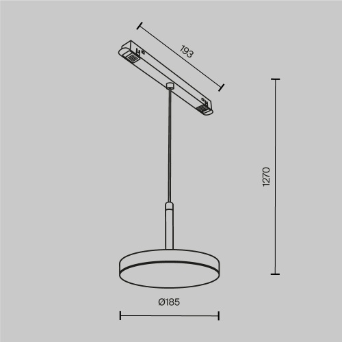 Трековый светильник Technical TR123-2-15W4K-B