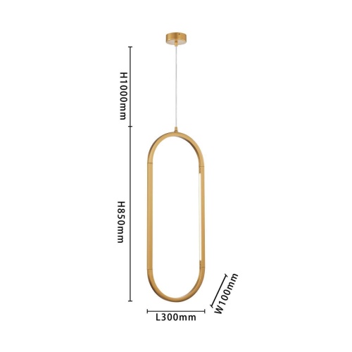Подвес Favourite 4008-2P, подвес, L300xW20xH890/1890, 2xLEDx7.2W, 1385LM, 4000K, included