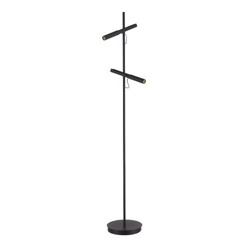 SL6210.405.02 Светильник напольный ST-Luce Черный/Черный, Золотистый LED 2*3W 3000K LILT